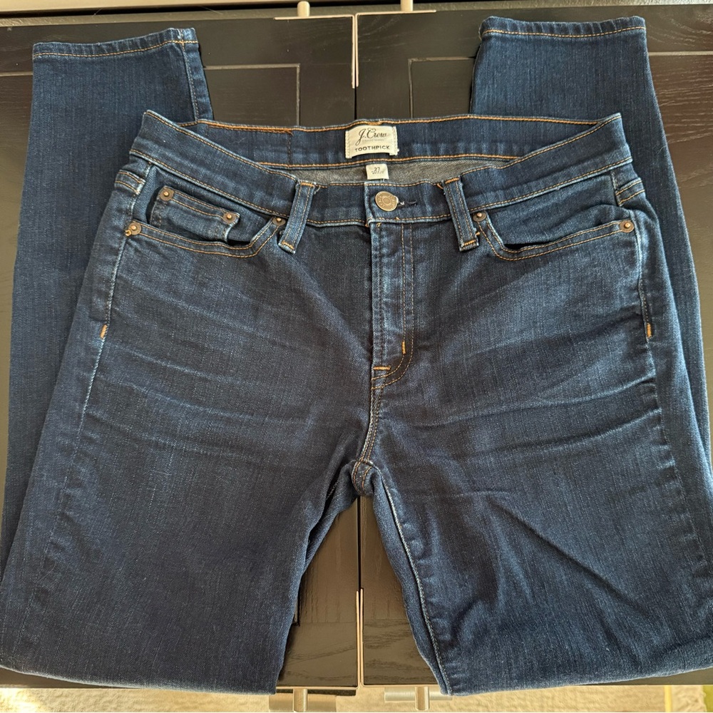 J. CREW Toothpick Skinny Jeans Size 27